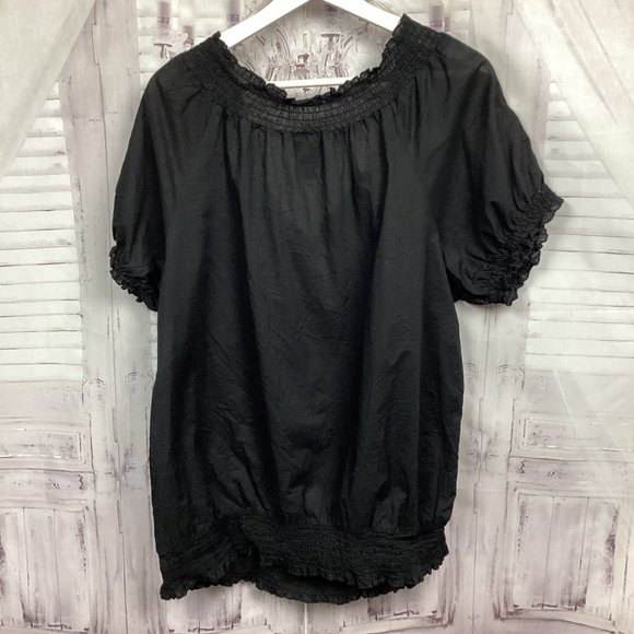 Torrid Black Prairie Style Top 3 - Picture 7 of 8